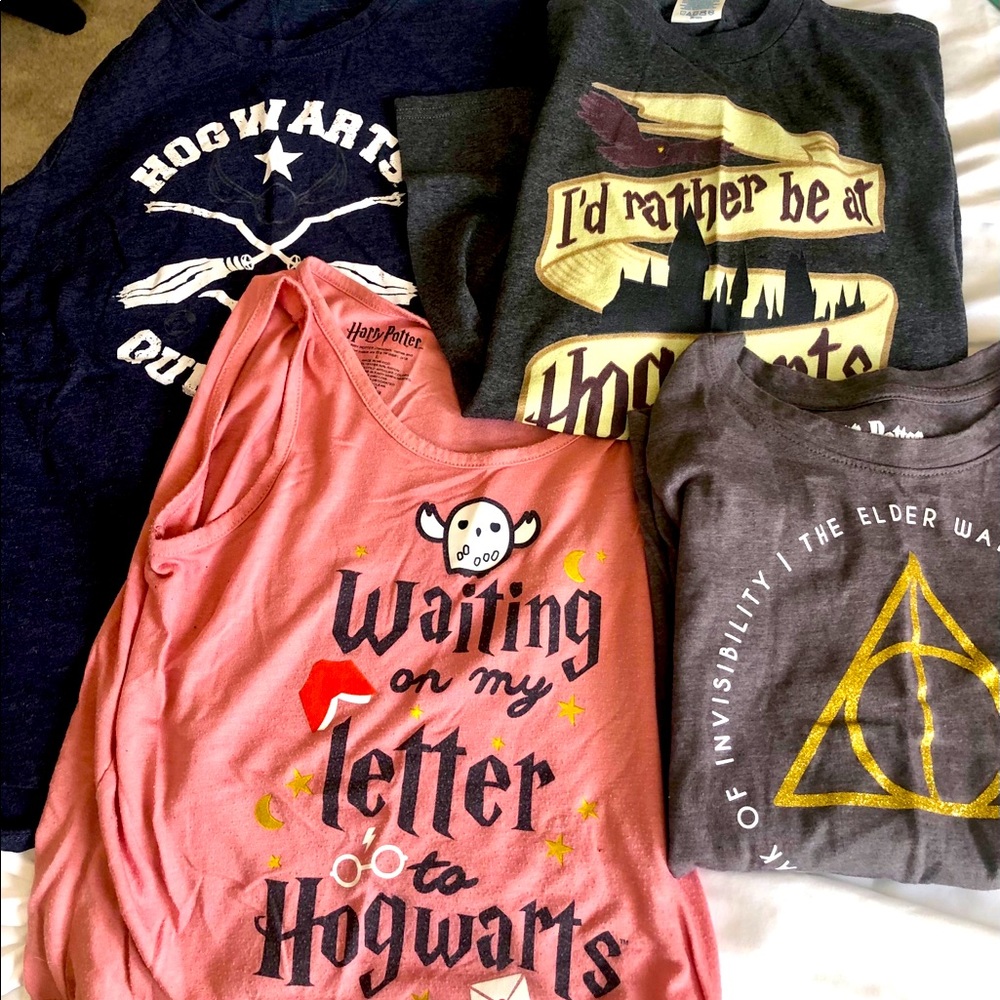 Harry Potter kids shirt lot of 4